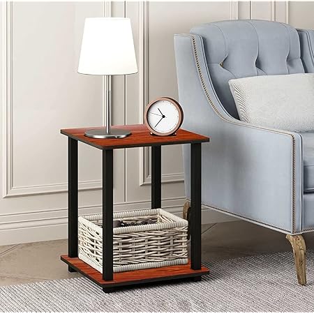 VNY Store- End Table -2 Tier Shelf Rack Stand for Sofa Turn-N-Tube Side ...