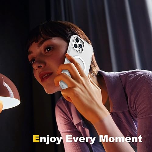 Miniatura 6 de IKARY Funda para iPhone 14 Plus con soporte magnético oculto, compatible con Magsafe y protección contra caídas de grado militar, a prueba de