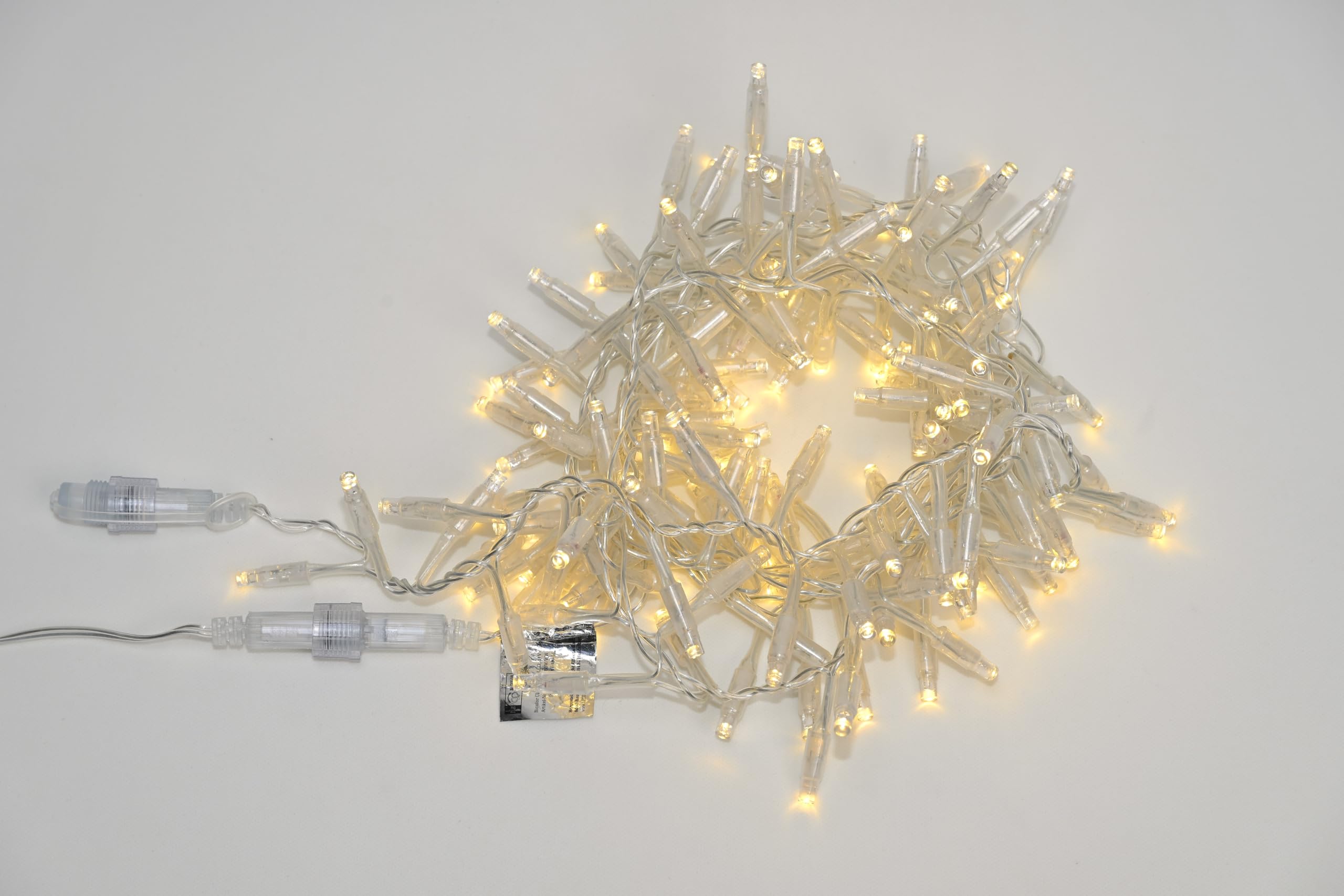 Serie Bi-Color - Catena luminosa a grappolo, 3 m, colore bianco caldo/bianco freddo, sistema a incastro, espandibile, IP67, per interni ed esterni, 11 modalità
