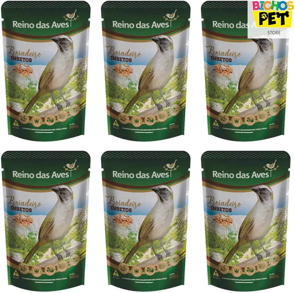 Ração Reino das Aves - Boiadeiro Insetos - 500g