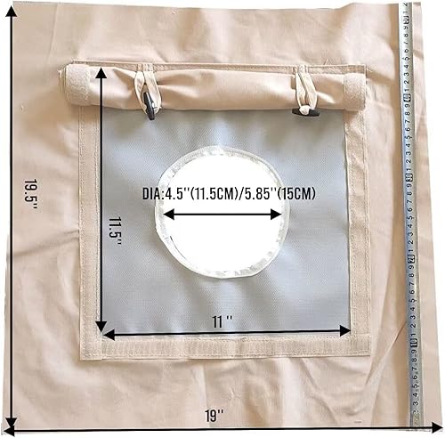 Miniatura 9 de DANCHEL OUTDOOR Estufa de leña plegable para tienda de campaña caliente con gato de estufa para camping, portátil de acero inoxidable 304, estufa de