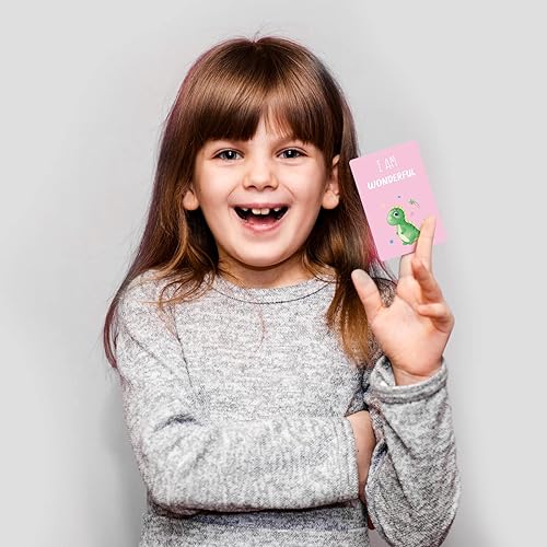 Miniatura 5 de Juego de 50 tarjetas de afirmación positiva para niños pequeños, tarjetas de afirmación motivacional, tarjetas didácticas, afirmaciones diarias