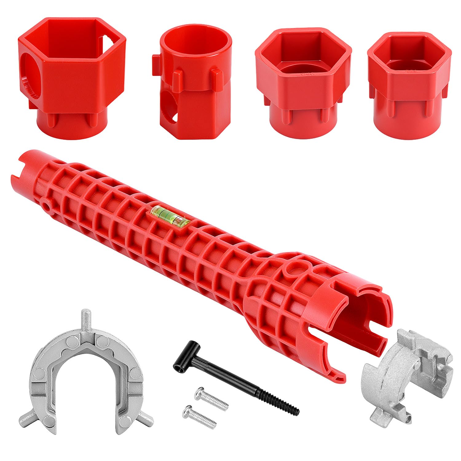 QWORK® 14 in 1 Plumbing Tools Sink Wrench, Multi Purpose Plumbing Wrench, Pipe Spanner for Toilet Bowl, Sink, Bathroom, Kitchen Plumbing