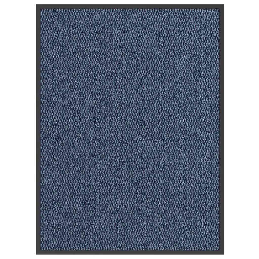 Paillasson d'entrée intérieur ou extérieur couvert tapis bleu de cuisine