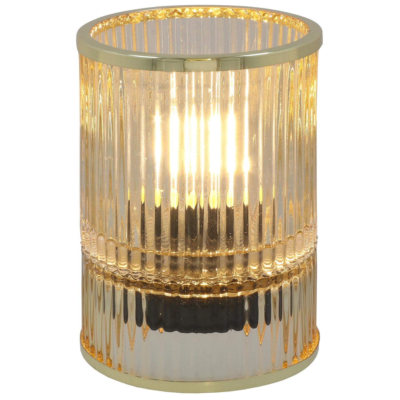 Shudehill Giftware Posh LED Lamp in Ball and Tube Designs - Blue, Gold, Grey, Green and More Colours! (Large Gold)