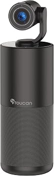 TOUCAN Conference HD Video Conference System, 1080P HD Camera, Speakerphone with 4 Microphones, Plug and Play USB Conference Camera for Zoom, Teams, Google Meet, Office and Home Office