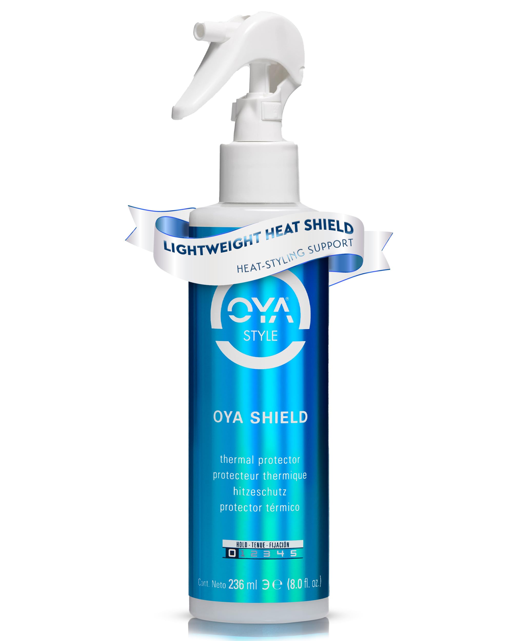 OYA SHIELD Heat Protection Spray - Protects, Strengthens and Improves Hair Elasticity - Lightweight Thermal Shield for Blow Dryer, Flat Iron & Curling
