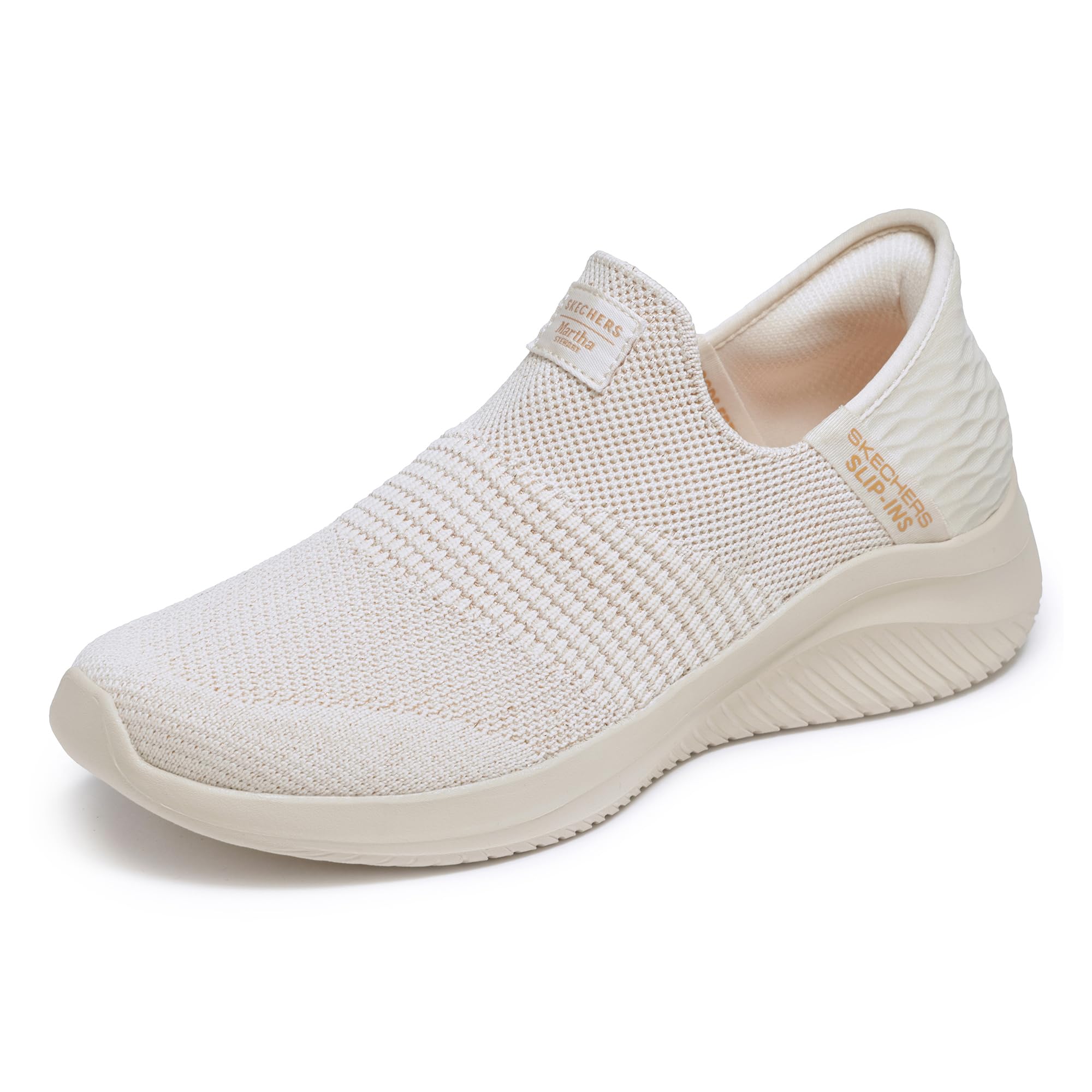 Skechers Women's Martha Stewart Ultra Flex 3.0 Neptune, Natural, 6