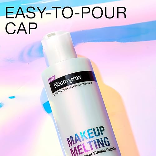 Miniatura 2 de Neutrogena Leche micelar nutritiva para derretir maquillaje con 7% de complejo emoliente y vitamínico, calmante sin fragancia, removedor de