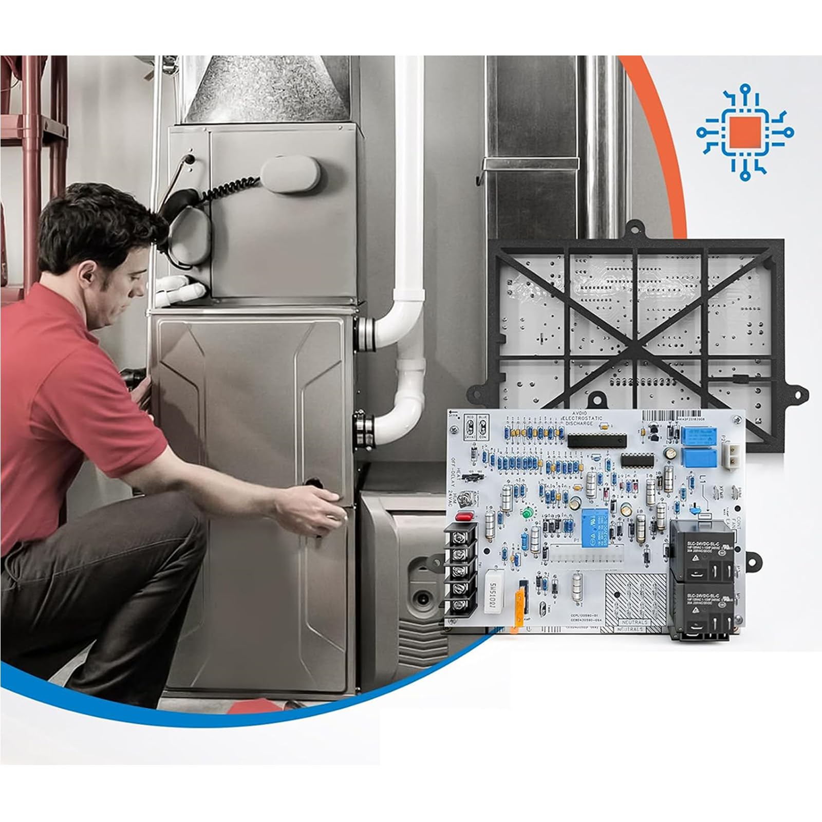 Compatibilità universale del circuito della scheda di controllo delle fornaci di risposta rapida Sostituzione facile per gli apparecchi di riscaldamento Controllo del forno ad alta efficienza