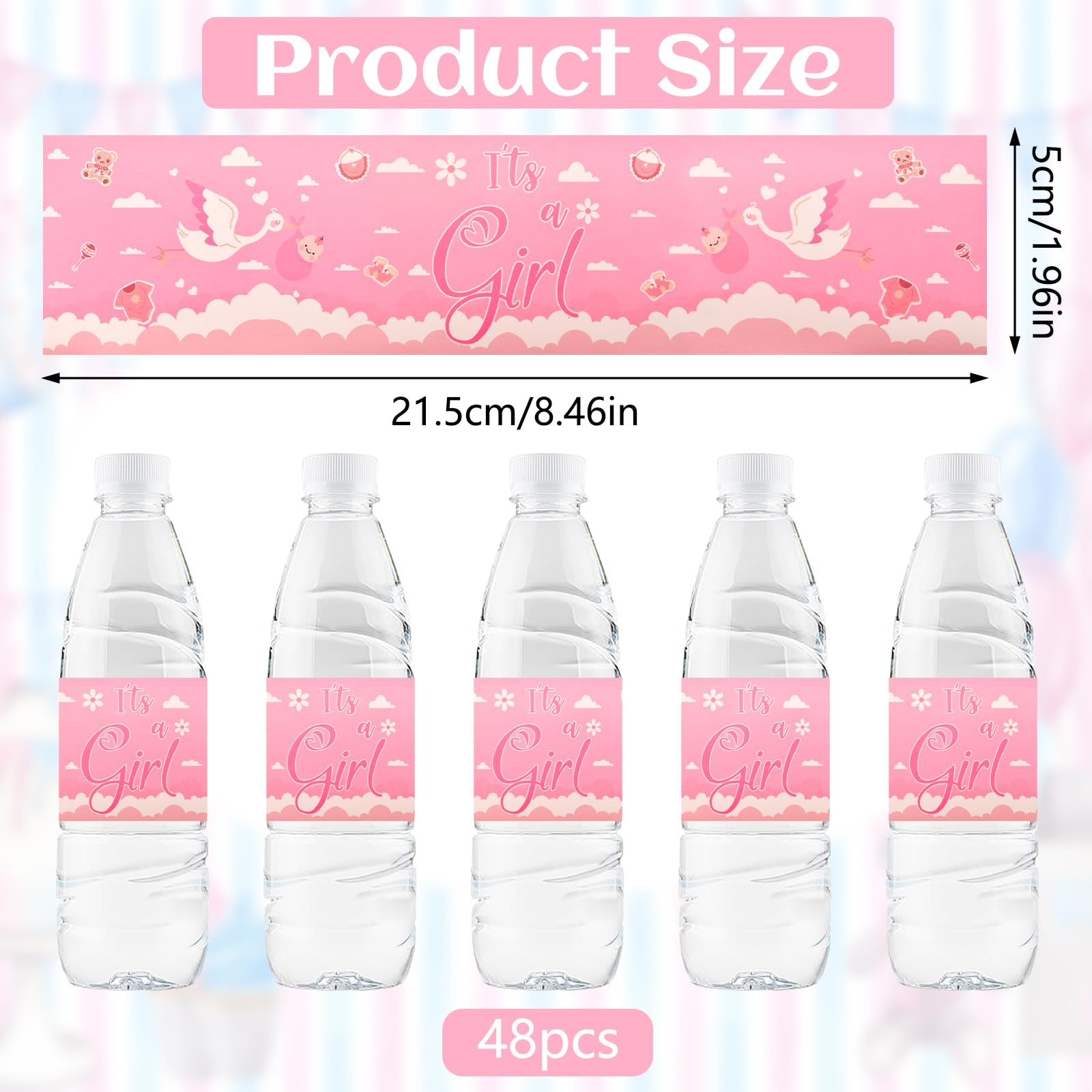 Étiquettes D'aquarelle Pour La Fête Du Bébé | Vecteur Gratuite