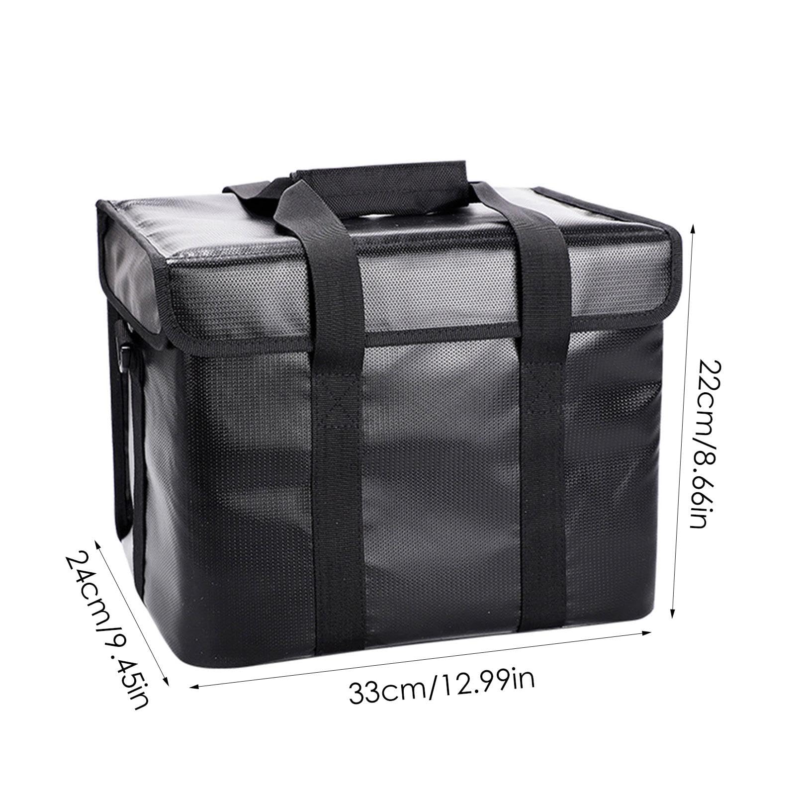 Sichere Tasche für Liipo Batterie – Sichere Liipo-Tasche, wasserdichte feuerfeste Batterie-Tasche | Sichere Aufbewahrungstasche für Liipo-Akku mit großer Kapazität mit Schultergurt, schwarzer Schutz