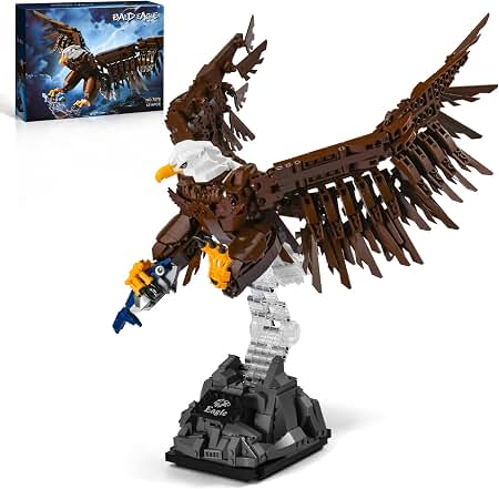 Amazon.com: XMBRICDIYY Raven Building Blocks Set, Realistic Bird