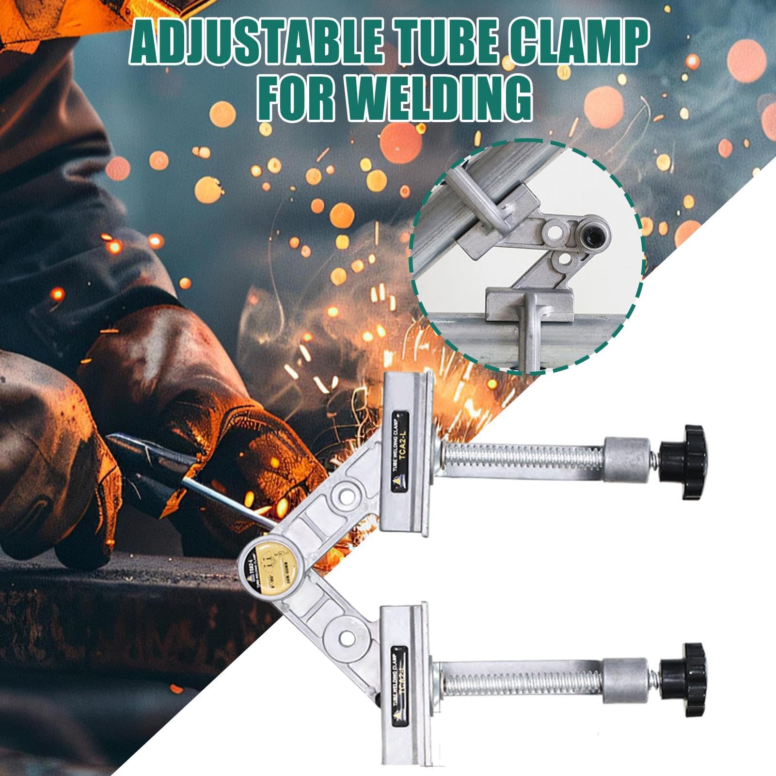 Équerre de Serrage | Étau de Positionnement à Angle Droit,Gabarit Réglable en Aluminium pour Soudure Ébénisterie Menuiserie Cadrage Tubes Métalliques Projets Bois