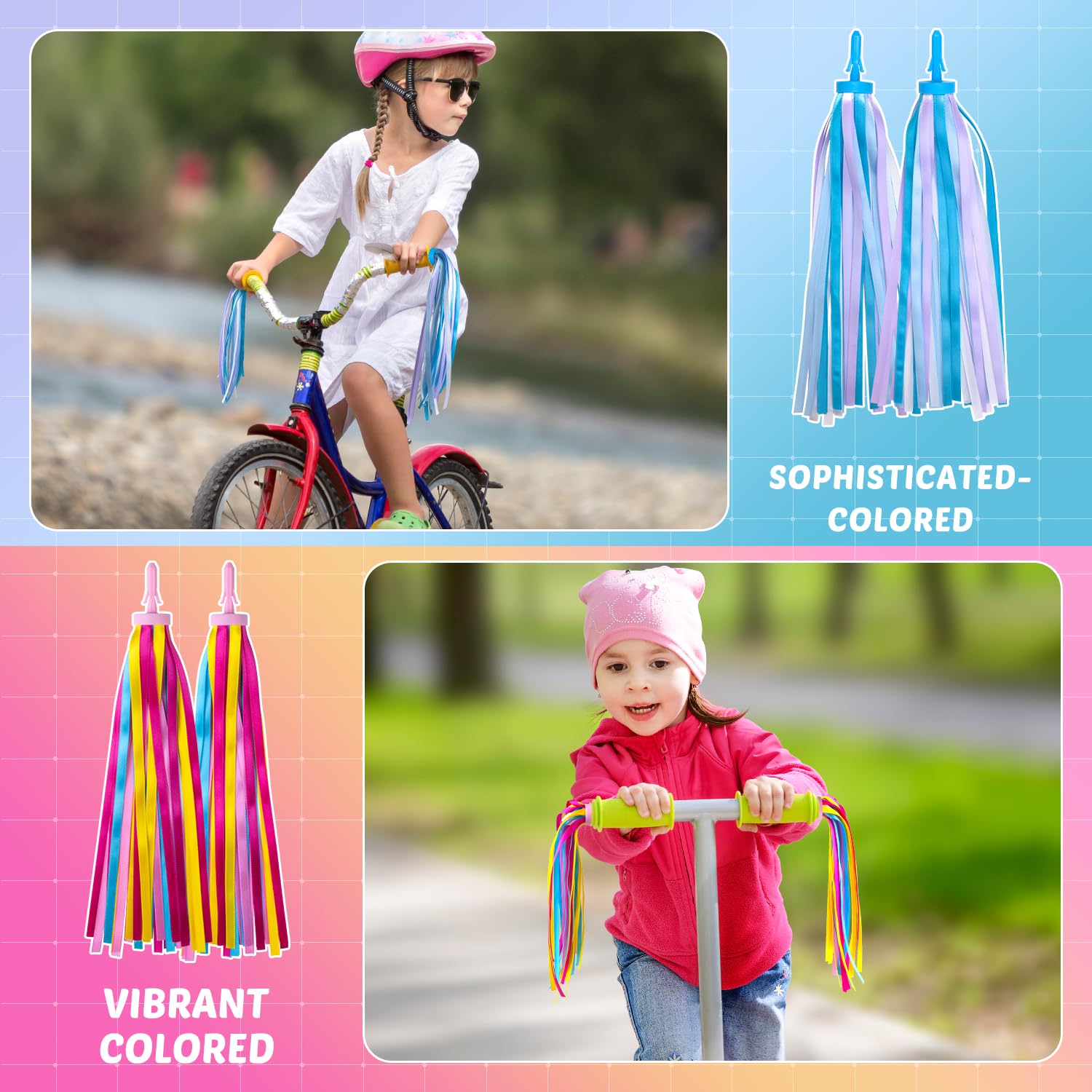 Colorful Bike Streamers for Kids - Add Fun to Their Ride -5