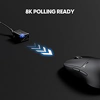 Vista 7 de Pulsar Gaming Gears - Mouse inalámbrico para juegos Crazylight X2H, ultraligero, 1.30 onzas, interruptor óptico, 32000 DPI, 750 IPS, sensor XS-1