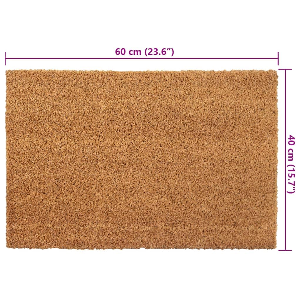 Kokos Fußmatte 2er Set Natur 40x60 cm Türmatte Außen & Innen