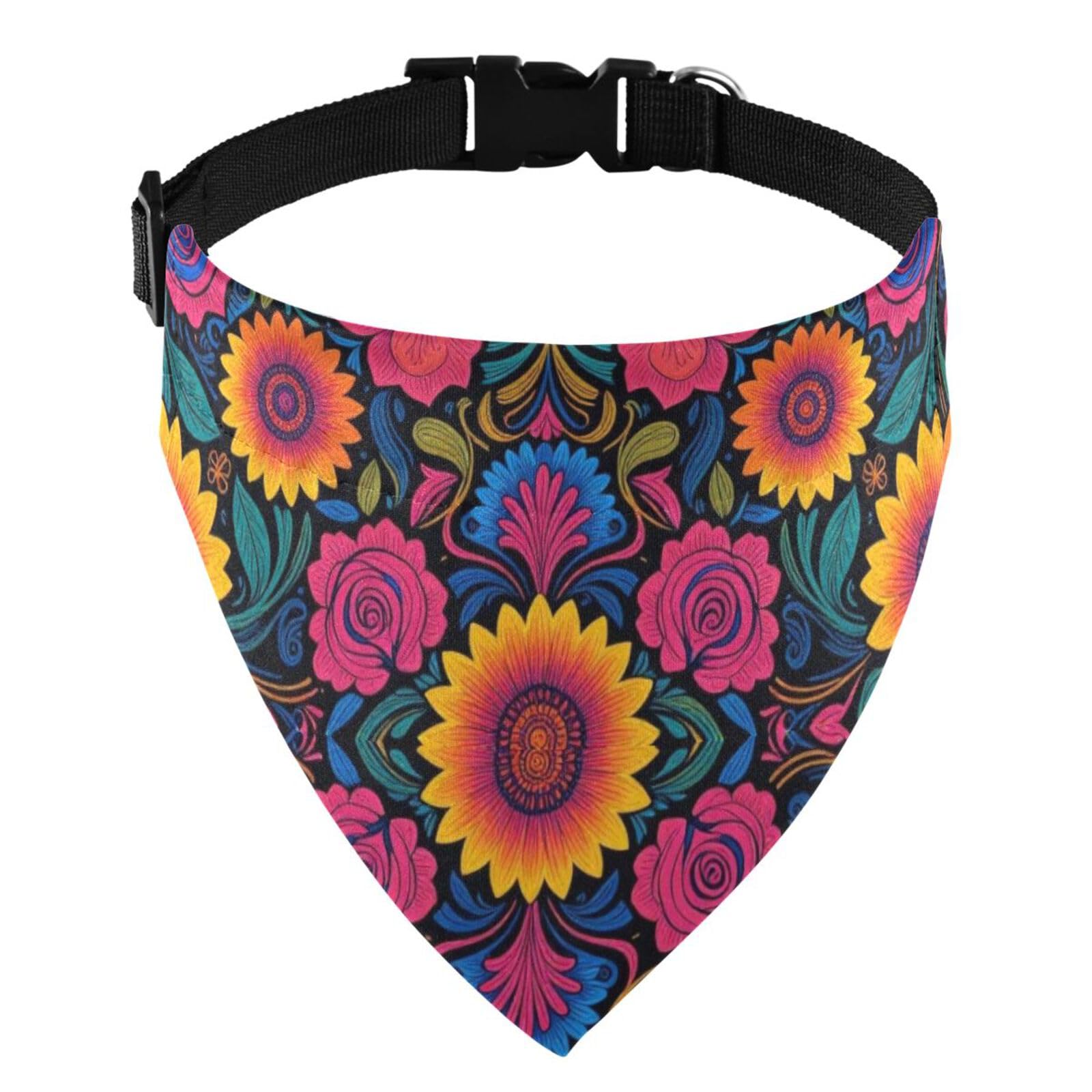 Foulard triangulaire pour chat et chien en tissu doux avec boucle sécurisée