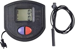 Pantalla LCD de contador paso a paso para ejercicio para bicicleta y equipo de fitness, entrenamiento con contador de calorías de distancia de velocidad, accesorio de gimnasio de plástico