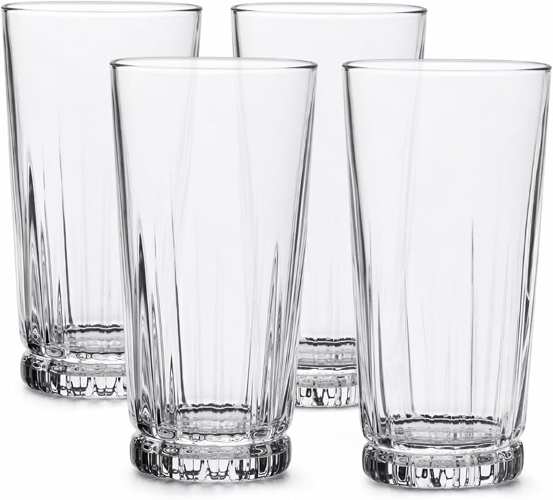 Vasos para beber Aniston (4 piezas, 15 onzas, aptos para lavavajillas)