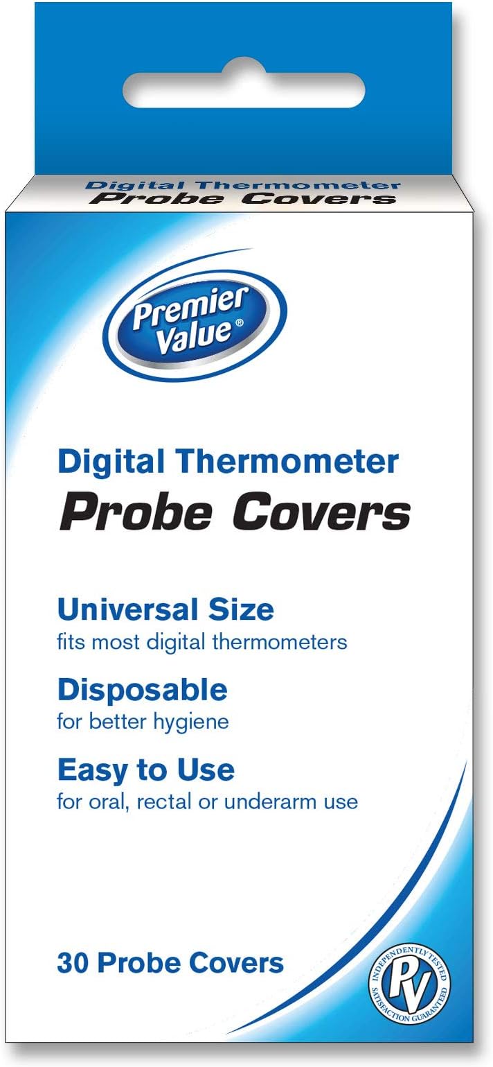 Digital Thermometer Probe Covers - Disposable and Safe, 30-Pack