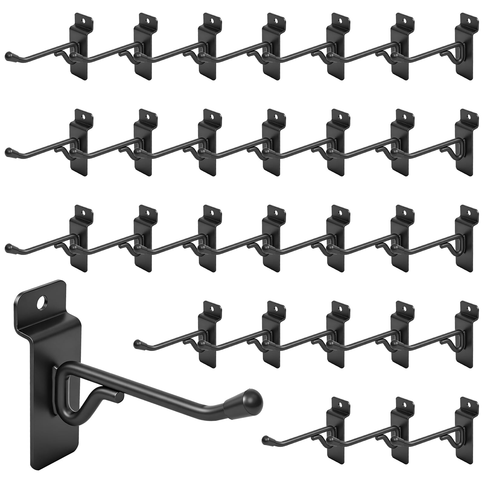 Slatwall Hooks - 50 Pack Heavy Duty -14 Slatwall Hooks - 50 Pack Heavy Duty -14