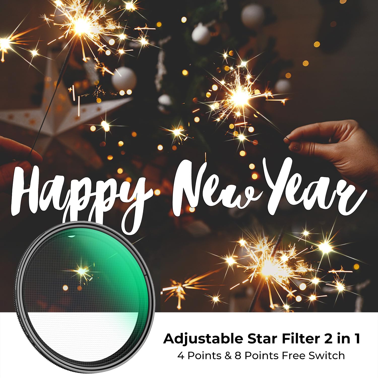 Filtro Stella Variabile K&F Concept 58mm - Effetto Scintillante 4/8 Punti | Con Panno Pulizia - Foto 8