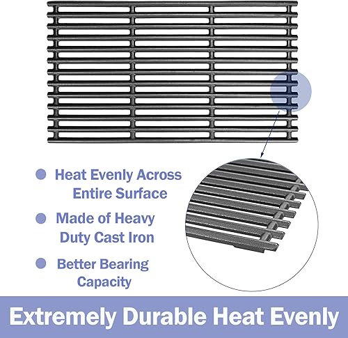 Miniatura 4 de Utheer Rejilla de cocción de hierro fundido de 17 pulgadas para Charbroil Tru Infrared 463255020 463242716 463242715 463276016 466242715 466242815