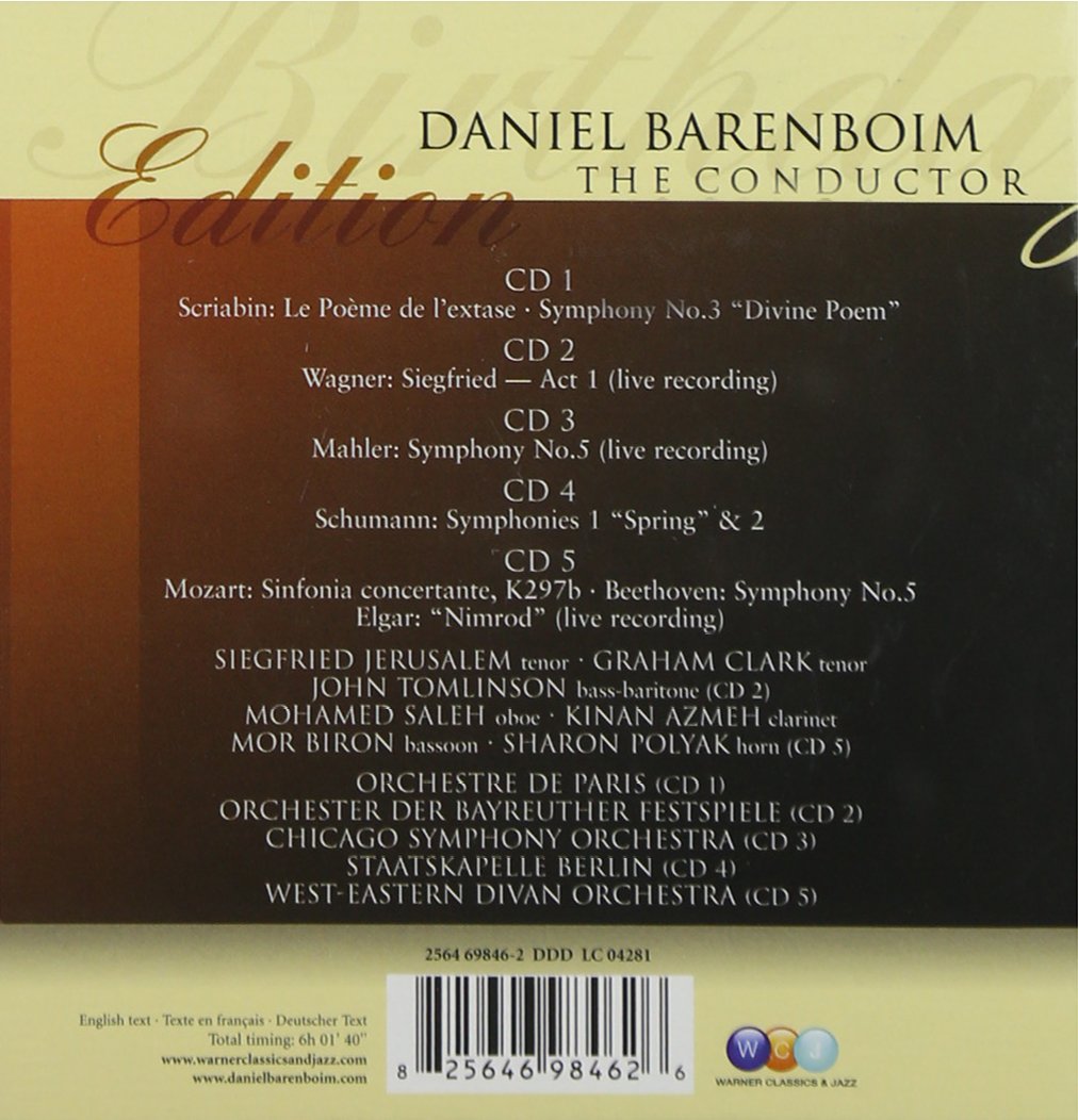 Daniel Barenboim - The Conductor [65th Birthday Box]