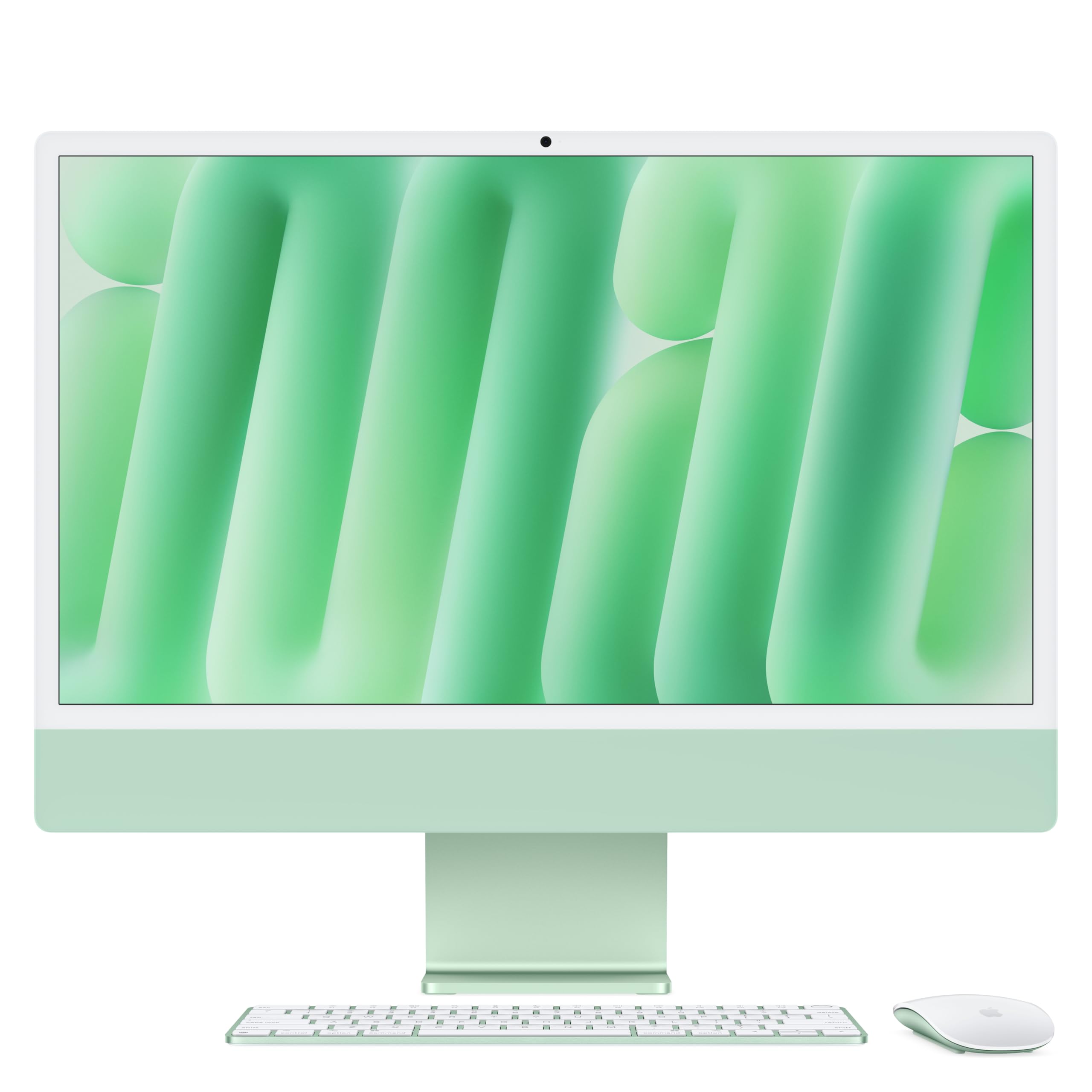 Apple M4 çipli iMac Hepsi-Bir-Arada Masaüstü Bilgisayar: 10 çekirdekli CPU, 10 çekirdekli GPU, 24 inç Retina Ekran, 24 GB Birleşik Bellek, 512 GB SSD Depolama, Uyumlu Aksesuarlar. Yeşil