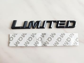 2X Metal Chrome Plated Decal Suitable for Fender Trunk (Black)