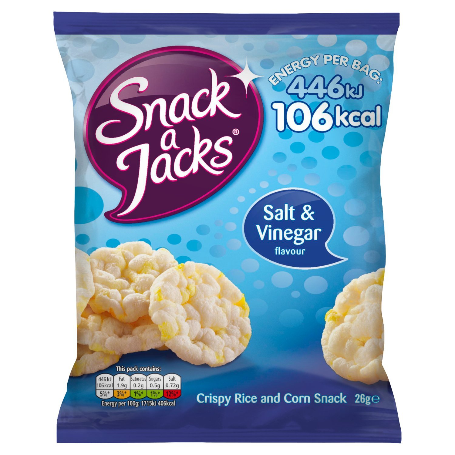Snack a Jack Salero y vinagre (0.92 oz, 24 unidades