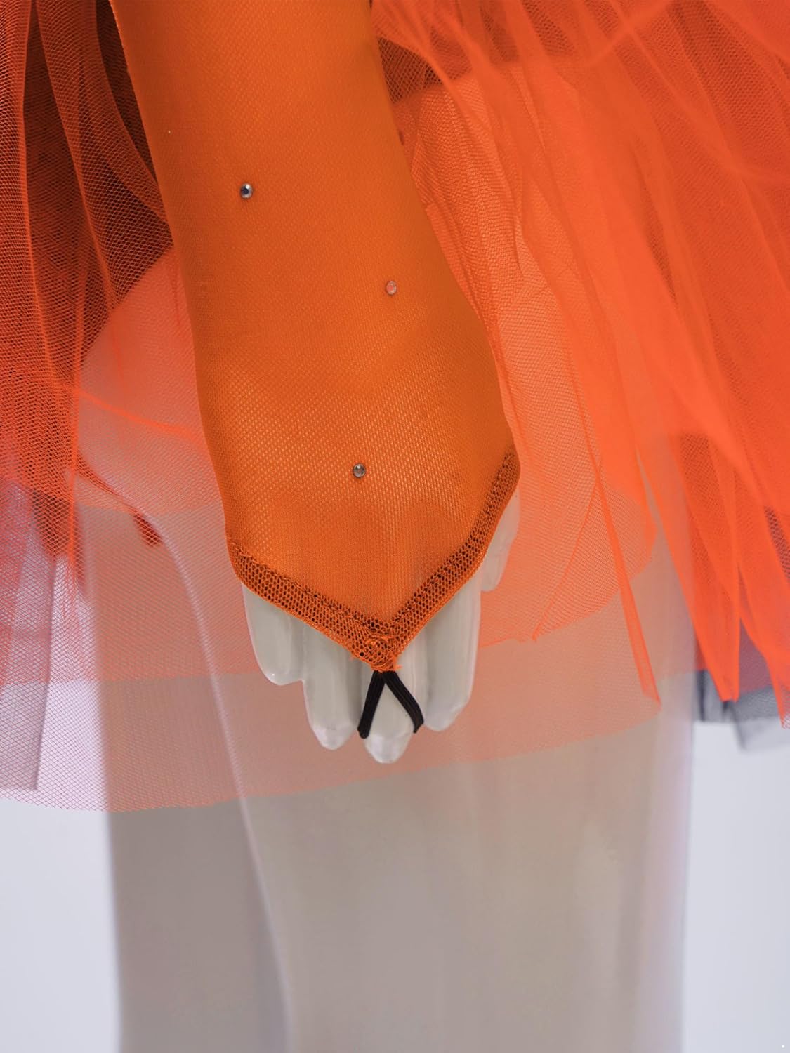 Agoky Kids Girls Figure Skating Dress Shiny Color Block Dance Ballet Tutu Skirted Leotard Competition Dancewear