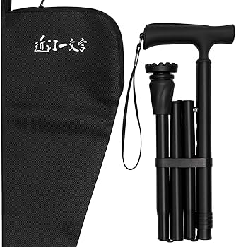 Amazon.co.jp: 【近江一文字】杖 つえ 折り畳み 軽量 太杖 ステッキ