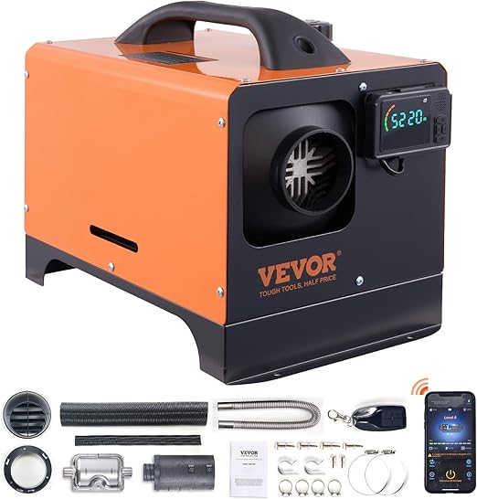 VEVOR 8KW Diesel Heater, Diesel Heater All in One with Automatic Altitude Adjustment
