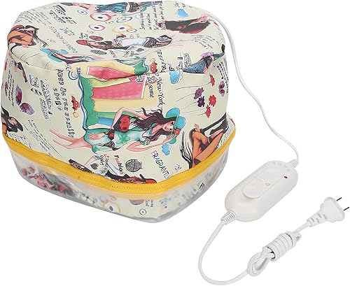 KUIKUI Tapa térmica eléctrica para acondicionamiento profundo, vaporizador de cabello, tratamiento de cuidado de spa en casa con calentamiento