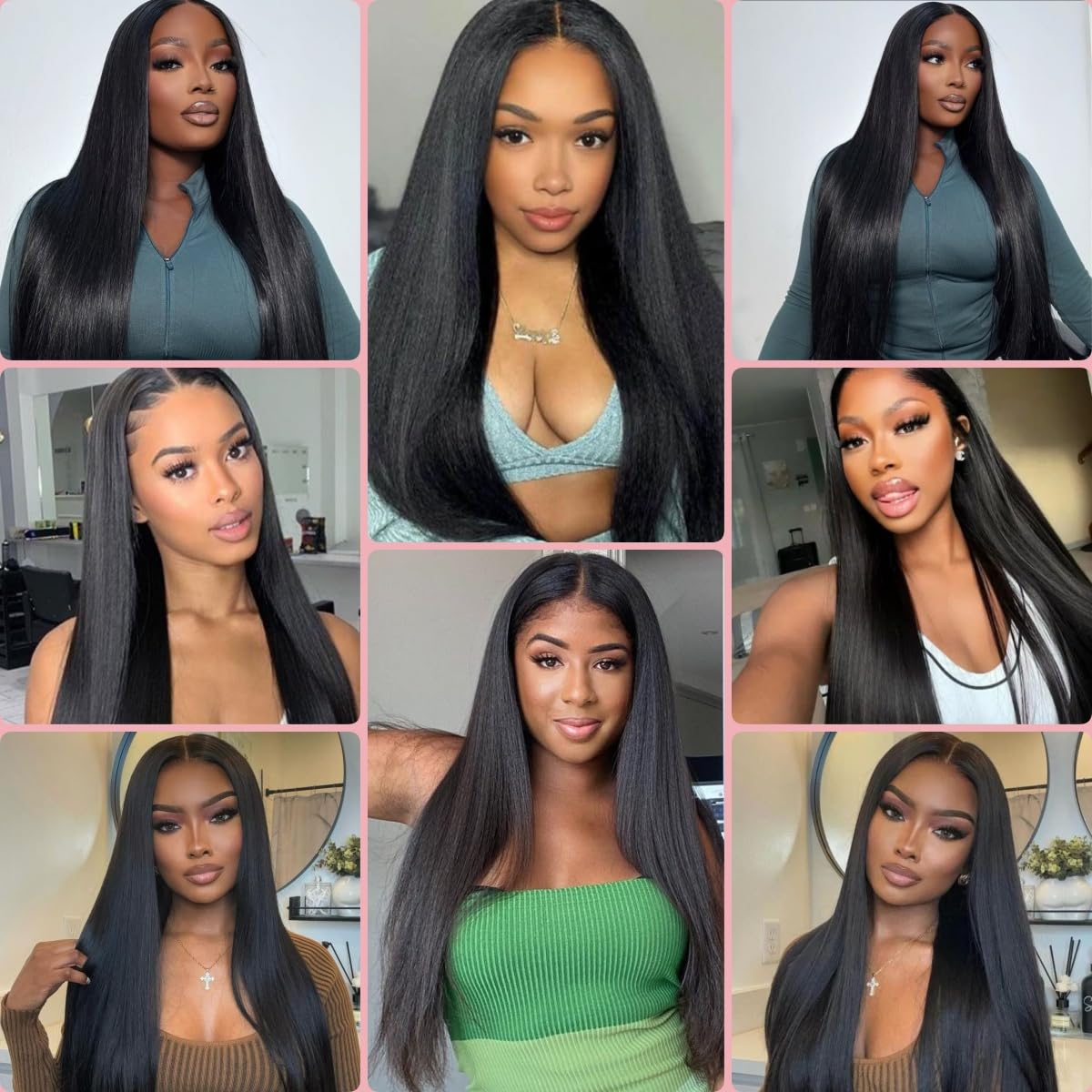 Straight Hair Bundles Lote Brasileño Natural Cabello Humano 100% Human Hair Extension Sin Procesar Virgen Lacio Negro Natural 18 18 18 Pulgadas/210G en Total