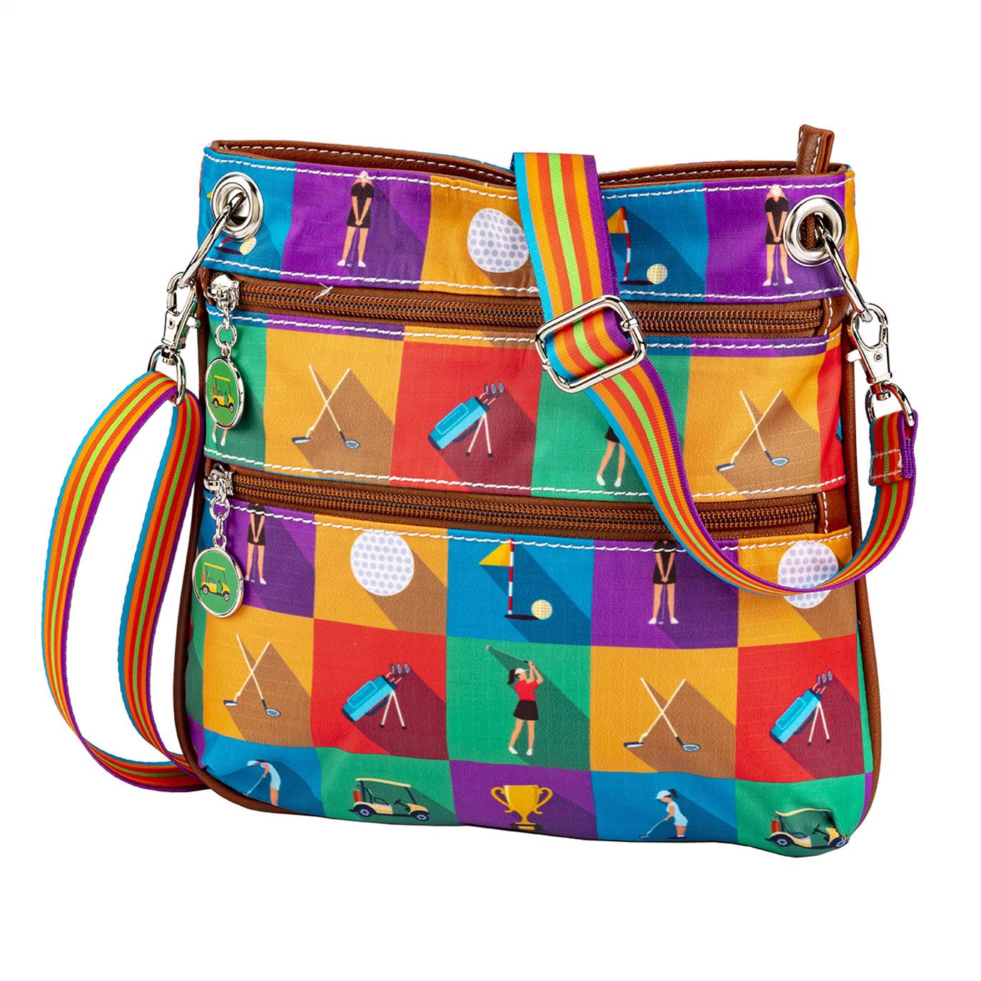 Sydney Love Sport Golf Championship Round Crossbody Bag, Multi Amazon