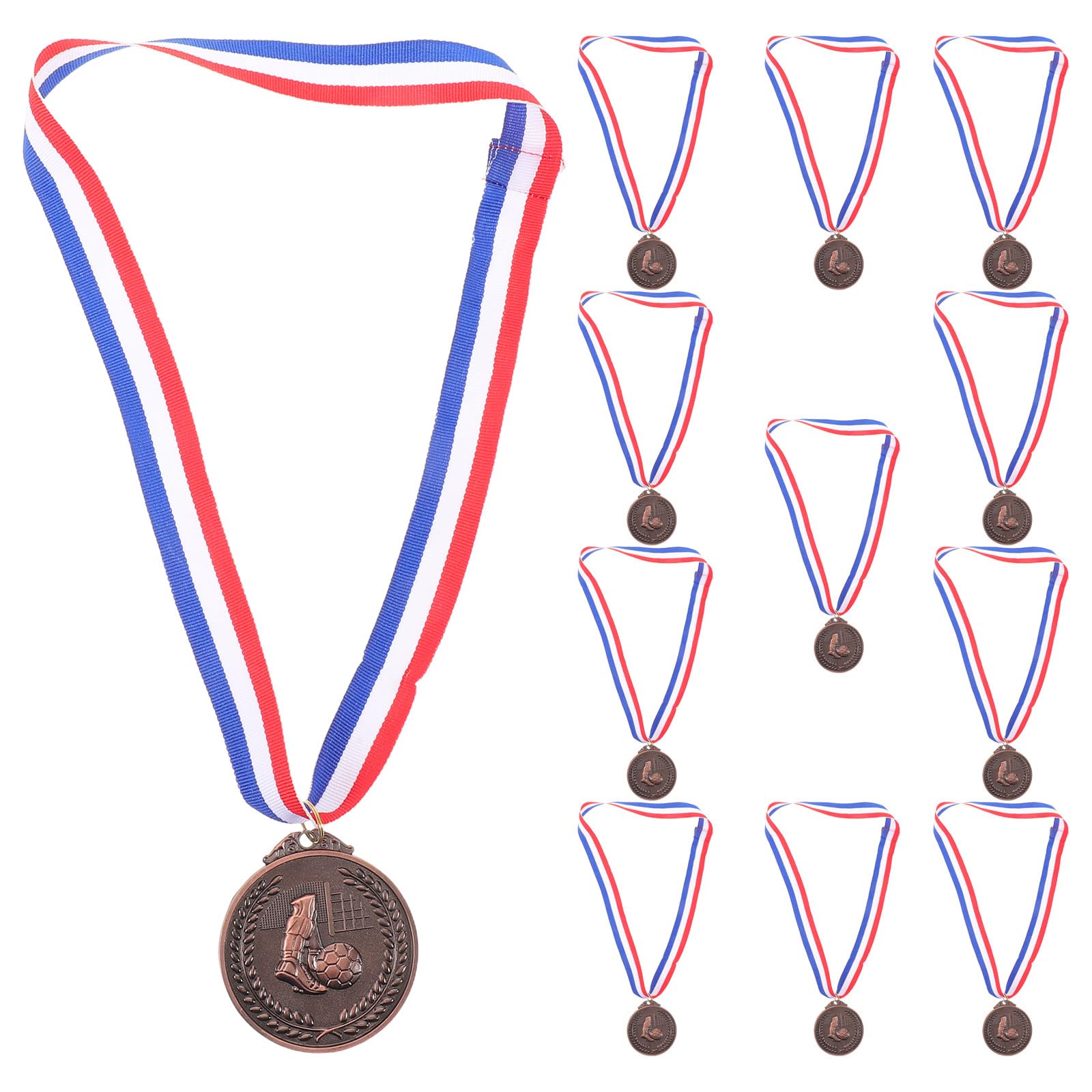 Kisangel 12 medallas de fútbol Juvenil, Premio Dorado para Partidos de fútbol, ​​medallas de participación, premios para el día del Deporte, trofeos para torneos Deportivos, Regalos para los
