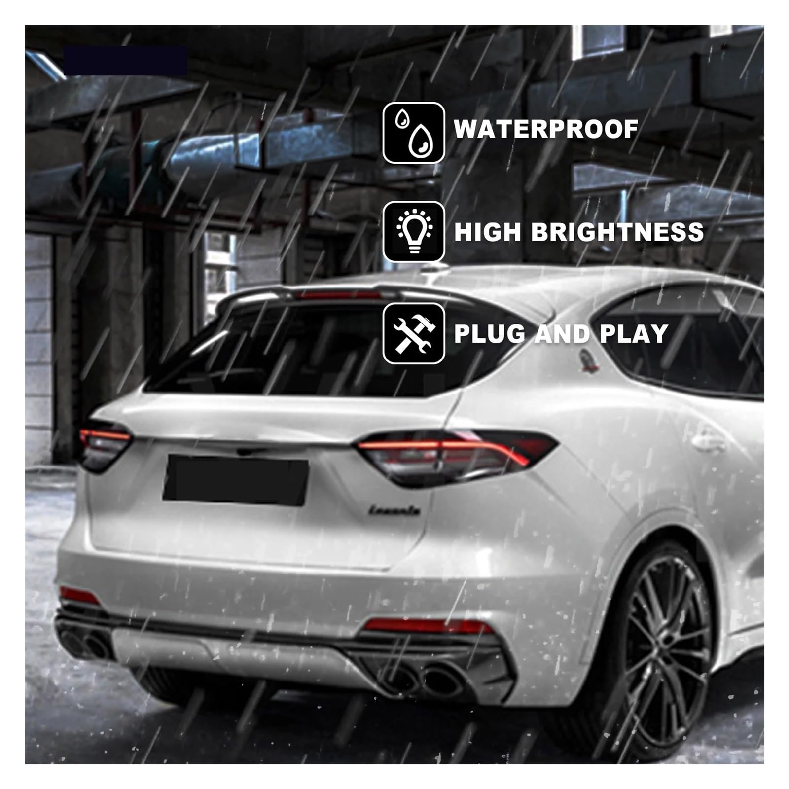 Car Lights Compatible With Maserati Levante Taillight 2017-2020 Tail Lamps Rear Turn Signal Brake Lights Car Accessories — view 6