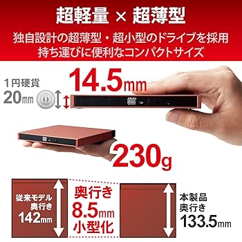 Amazon.co.jp: ロジテック 外付け DVDドライブ USB3.2(Gen1) USB