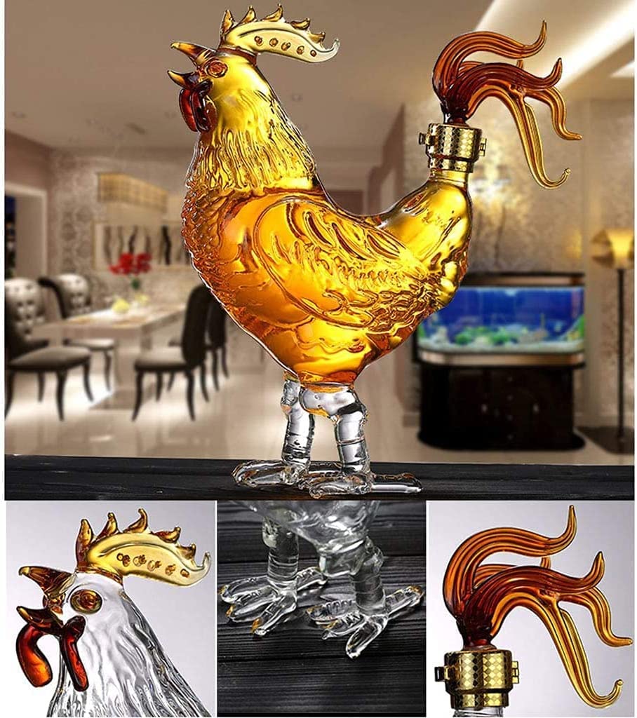 bottiglia per liquori a forma di animale, Serie zodiaco cinese, decanter for alcol a forma di animale(0.5 Litres)