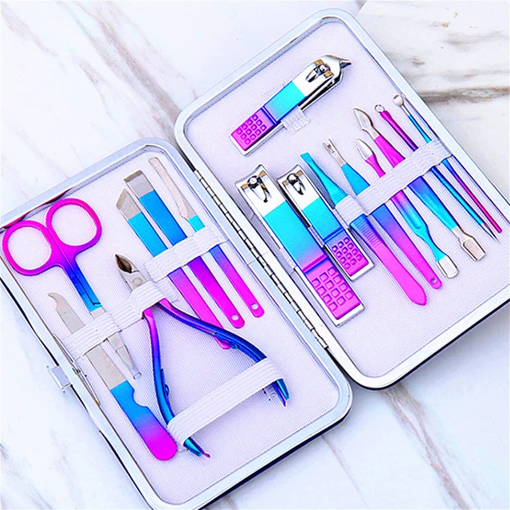 12 szt. nożyczek do manicure, nożyczek do paznokci, nożyczek do pedicure, nożyczek do użytku domowego ze stali nierdzewnej