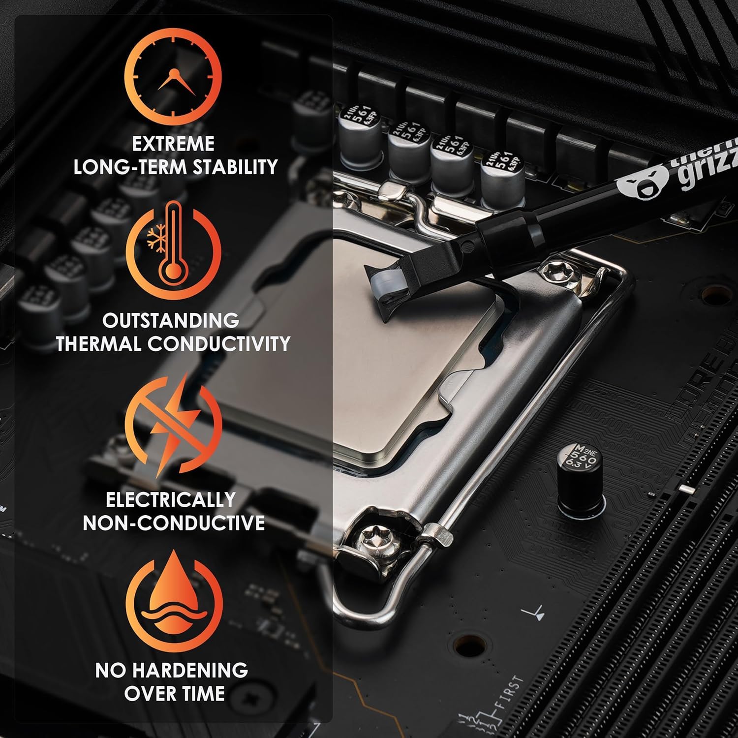Thermal Grizzly Duronaut – 6 g – Durabilité améliorée et pâte thermique haute performance – pour une conductivité maximale lors de l'overclocking CPU/GPU/PS4/PS5/Xbox avec 12 lingettes nettoyantes, 6