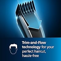 Vista 4 de Philips Norelco Hair Clipper 7000 Series, Hair and Beard Trimmer, Precision Dial, PowerAdapt Sensor, Trim-and-Flow, DualCut, DuraPower, 28 Length
