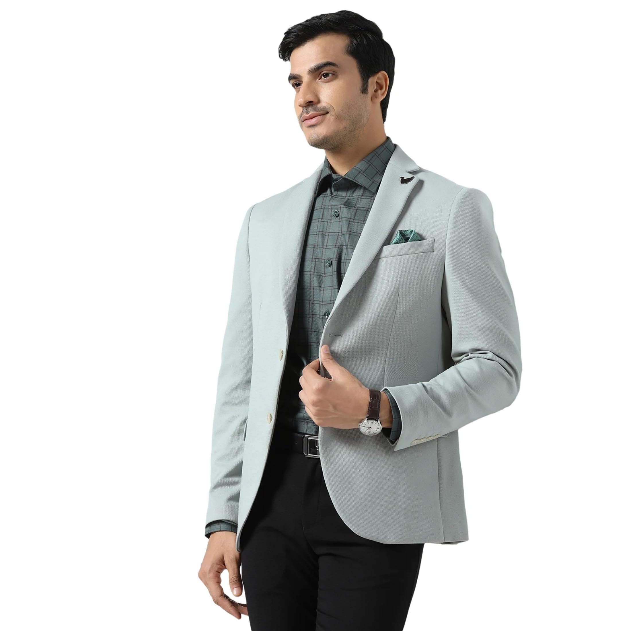 blackberrys Men's Slim Fit Textured Formal Blazers-picture-12