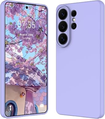 HAII for Samsung Galaxy S26 Ultra Case, Slim Liquid Silicone for Women Men with Scratch-Resistant Microfiber Lining Shockproof Soft Silicone Protective Phone Case for Galaxy S26 Ultra Purple
