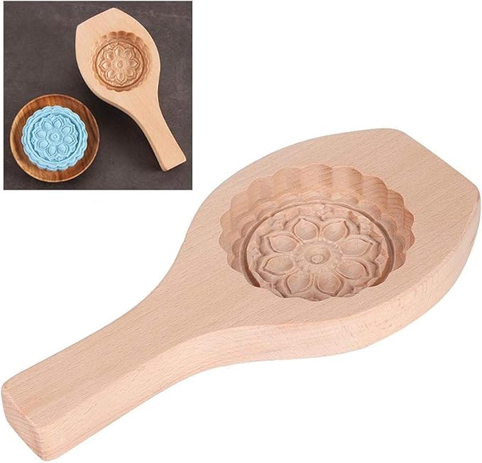 Molde para Pastel de Luna Madera Forma Flor 24.8cm miniatura 8