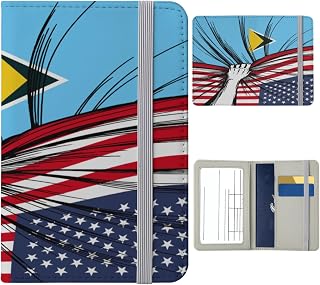 Saint Lucia St. Lucian Flag Travel Passport Wallet Holder Waterproof Passport Cover with RFID Blocking Travel Document Organizer for Men & Women