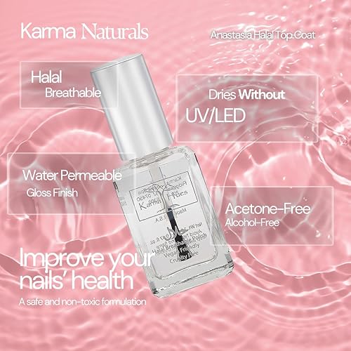 Miniatura 3 de Esmalte de uñas con certificado Halal de Karma - Verdaderamente transpirable, libre de crueldad animal y vegano - Esmalte de uñas permeable al